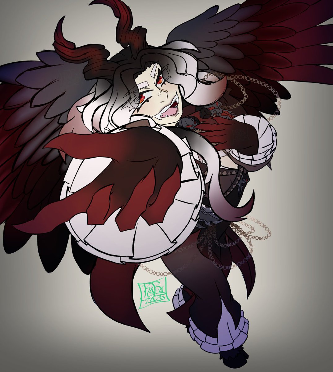 Have been meanin' ta draw this goat demon for a bit now and I finally did :3

#goatsillustrated #vtuberfanart