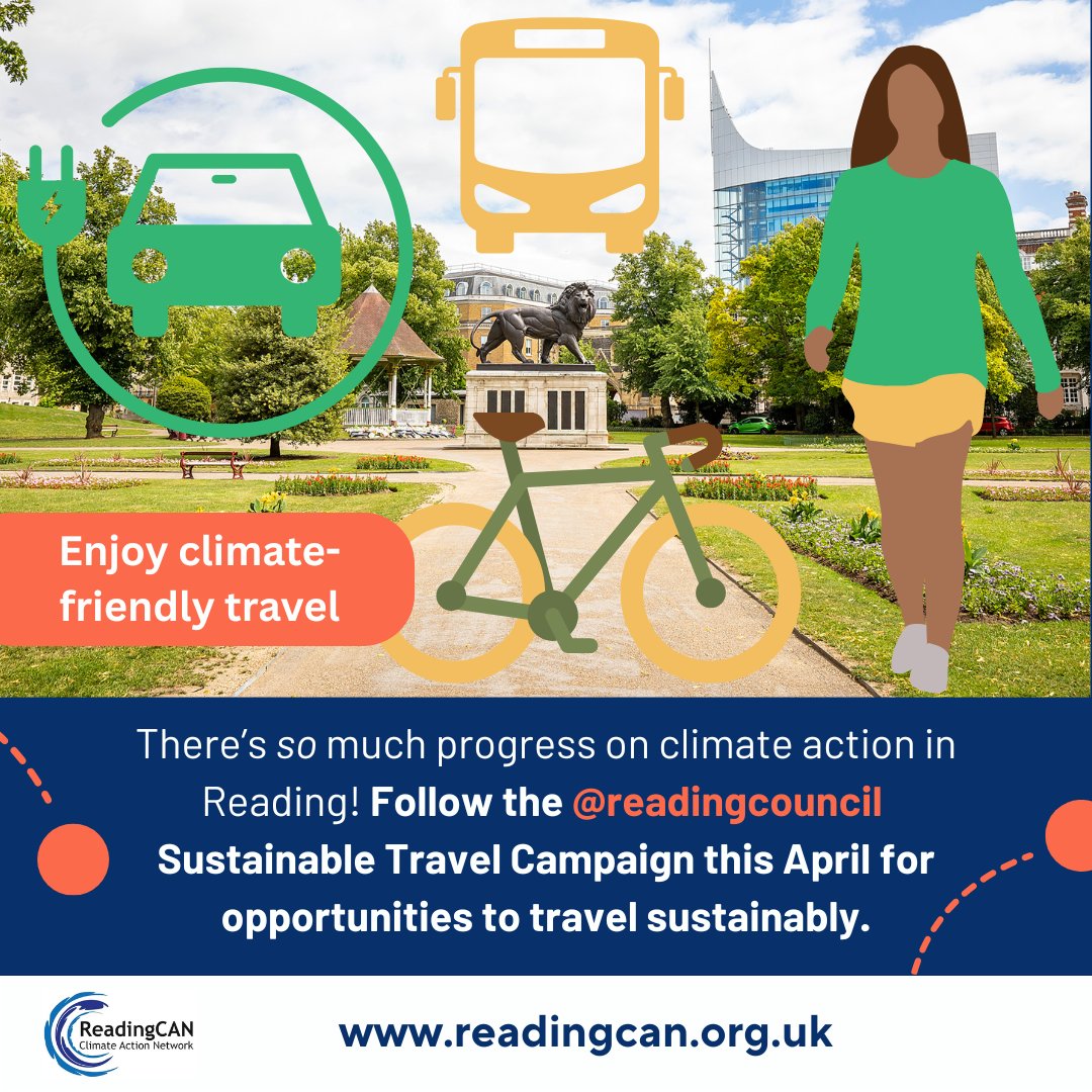 ReadingCAN (@readingcan) on Twitter photo This month, Reading Borough Council are running a campaign to showcase how they are working to cut congestion & improve air quality. 🌍♻️Follow <a href="/ReadingCouncil/">Reading Borough Council</a>'s for tips, events & updates!
#ReadingCAN #SustainableTravel #CleanerAir #readinguk #rdguk #climateaction This month, Reading Borough Council are running a campaign to showcase how they are working to cut congestion & improve air quality. 🌍♻️Follow <a href="/ReadingCouncil/">Reading Borough Council</a>'s for tips, events & updates!
#ReadingCAN #SustainableTravel #CleanerAir #readinguk #rdguk #climateaction