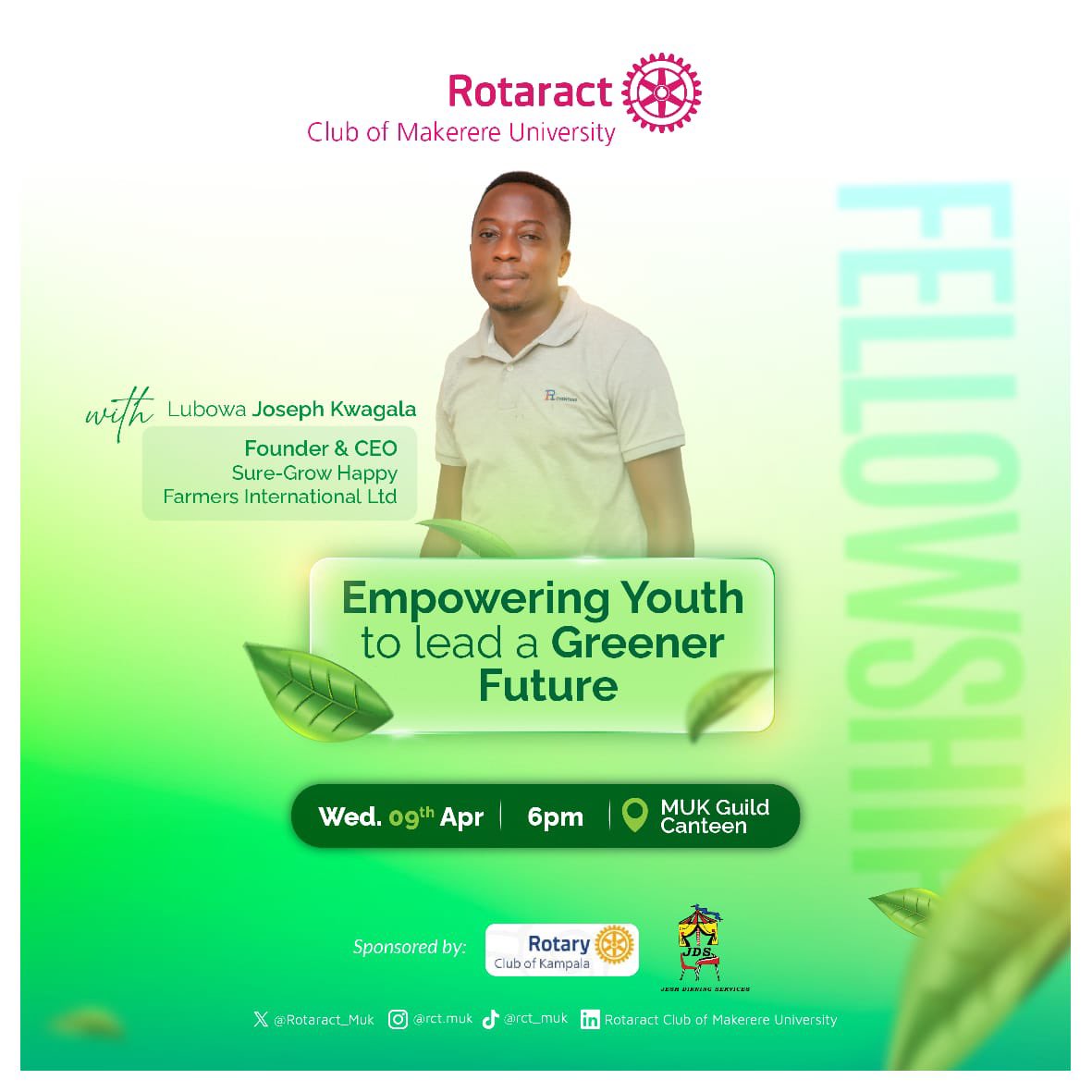 The Rotary Month for environment is upon us🌳

This Wednesday we shall look at the ways in which the youth can be pioneers of a greener environment.🌻
Join us tomorrow for an educative session

Together we can save our planet🌍
#climateaction
#greenfuture
#environment 
#rotaract