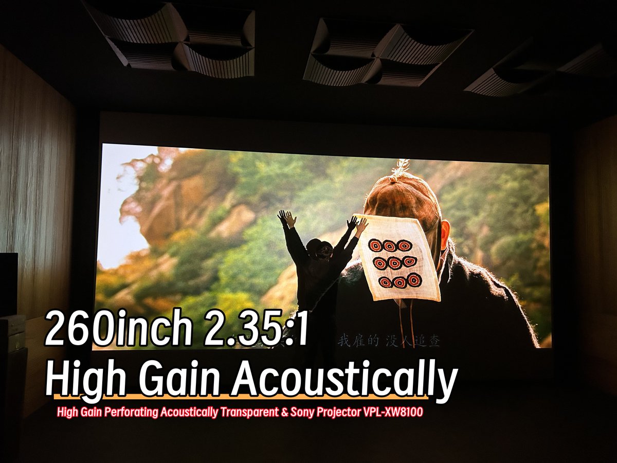LinaAVAudio's tweet photo. High Gain Perforating Acoustically Transparent +Sony Projector VPL-XW8100

#NECProjector #CinemaSolutions #AVconcept #hometheater #homecinema #Draper #CinemaIntegration #control4 #sony #jvc #sim2 #cinéma #Elite #optomaprojector #hifi #benq #epson #Oray #projector #theatre https://t.co/WP1GOIT9gt