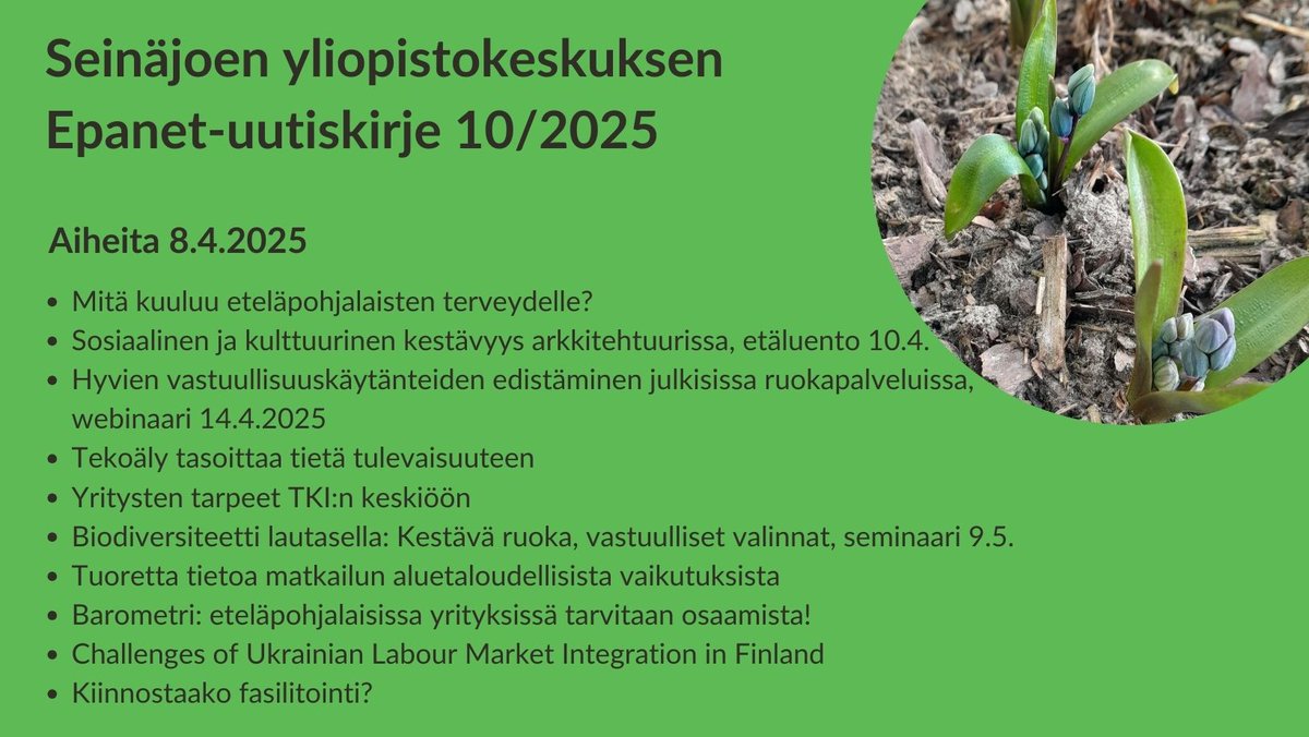 Hyviä uutisia tieteestä ja tutkimuksesta us14.campaign-archive.com/?u=ac5f632837c… #Epanet