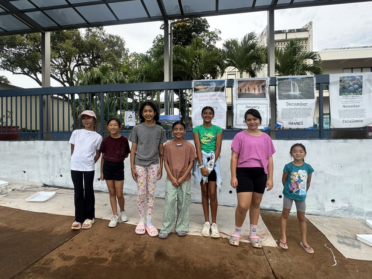 Mural collaboration with Ms. Mary and our Anchored4Life team leaders! Day 1 <a href="/RedHillHI/">Red Hill Elementary</a>