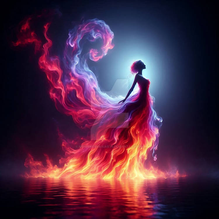 HrishikeshaNFTs's tweet photo. A fiery muse ignites the night with passion and grace. 🔥💃 #FantasyArt #DigitalArt #FireArt #Silhouette #DramaticArt #ArtLovers #Creative #VisualArt #ConceptualArt #Muse https://t.co/QYkTb0hMT4
