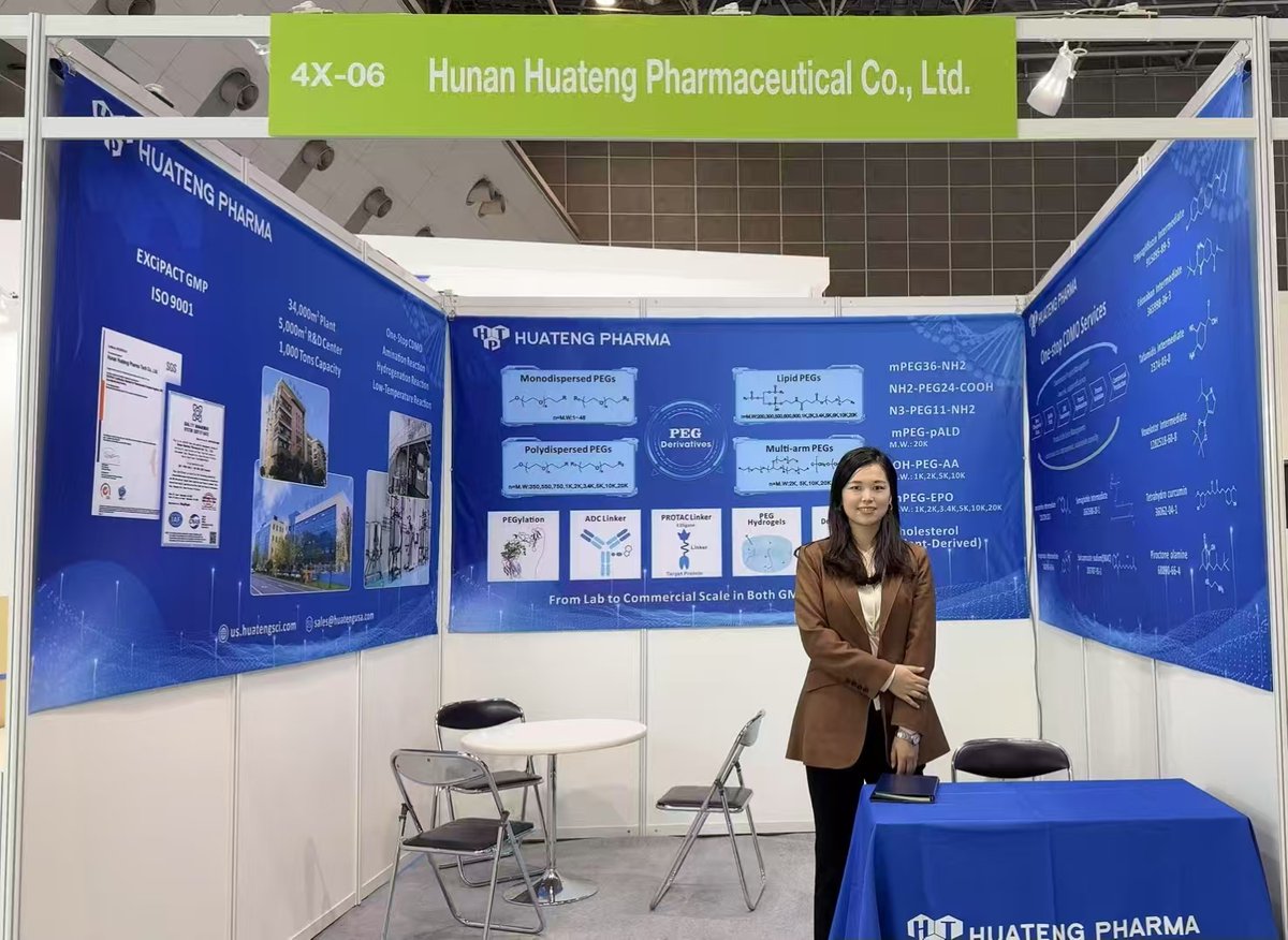 🎉 CPHI Japan starts TOMORROW!

Come visit Huateng Pharma at Booth 4X-06
📍 Tokyo Big Sight | April 9–11
💡 PEGs | CDMO | APIs | Intermediates
Let’s talk partnerships!
🔗 us.huatengsci.com
📧 sales@huatengusa.com
#CPHIJapan #HuatengPharma #PharmaNews #CDMO #DrugDevelopment