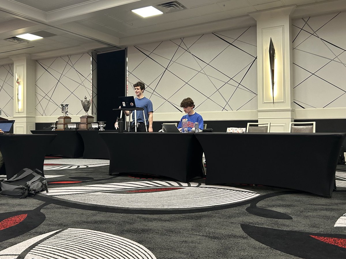 We have been MIA here but for good reason! John Marshall and Graham Revare are currently debating in the FINALS OF THE NATIONAL DEBATE TOURNAMENT! 🏆🔥

#RockChalk #FOE 💙❤️