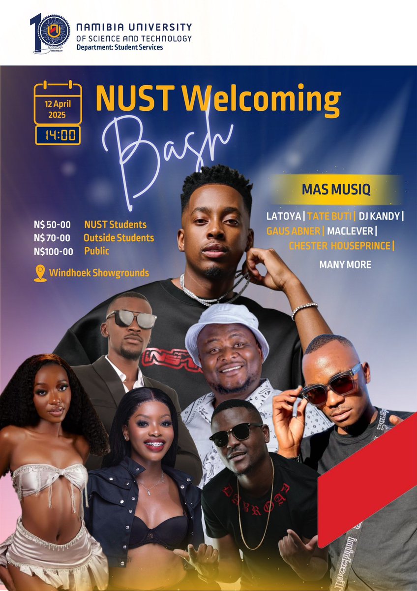The long-awaited Welcoming Bash is finally here! 🎉✨ Get ready for an epic night of unforgettable celebration with Mas Musiq and our very own dynamic local acts🥳