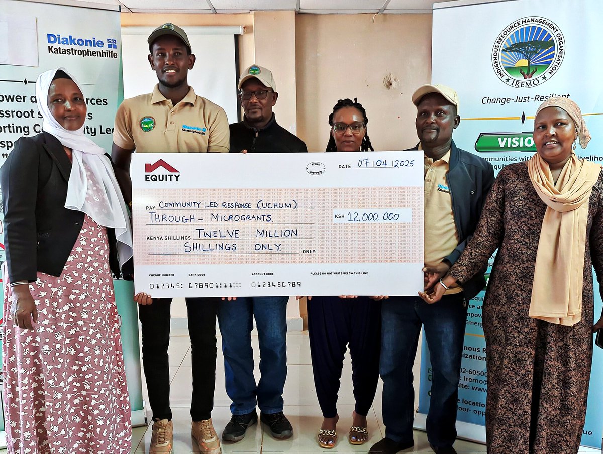 IndigenousReso1's tweet photo. IREMO Launches KSH. 12M Grants for Community-Led Projects!

40 community groups from Kargi &amp; Maikona wards awarded for transformative initiatives. Empowering communities through SCLR, with support from @diakoniekh. Let's drive change together! 💪  

#IREMO #SCLR https://t.co/Rqx6Nuv9VT
