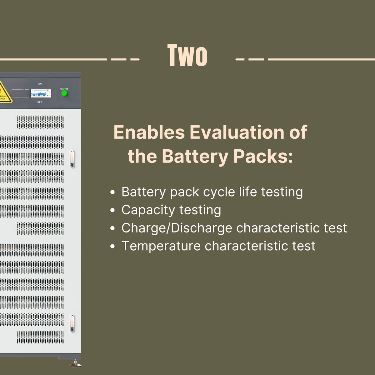 semcoinfratech's tweet image. Boost your #batterytesting with the Semco SI BCDS 60V 20A 40CH #RepayAging Machine! Swipe to see how it performs cycle life, capacity, charge/discharge &amp;amp; temperature tests on various battery types (LiFePO4, Lead-Acid, Ni-MH, Ni-Cd &amp;amp; more).
Request a demo!  semcoinfratech.com