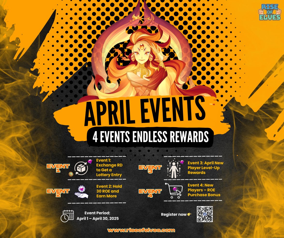 rise_of_elves's tweet image. It’s time to level up your game—new players and seasoned adventurers alike can take advantage of exclusive rewards and events!

1. Exchange RD for a Lottery Entry:
✅ Exchange 10 ROE for 10 RD to get 1 entry!
🏆 Prizes: ₱400 GCash 

#RiseOfElves #AprilEvent #LevelUp #Rewards