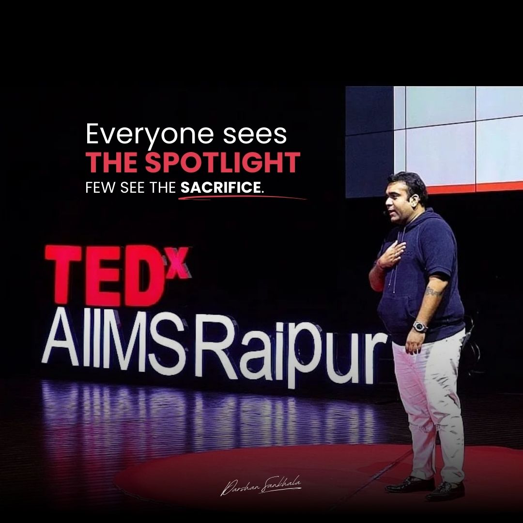 sankhala_darsh's tweet image. Everyone sees the spotlight, but only a few know the sacrifices behind it.
The sleepless nights, the silent battles, the relentless hustle.
This stage is more than a talk—it&apos;s a testimony.
#TEDx #Sacrifice #DarshanSankhala #RealStory

Want a more poetic or punchier style too?