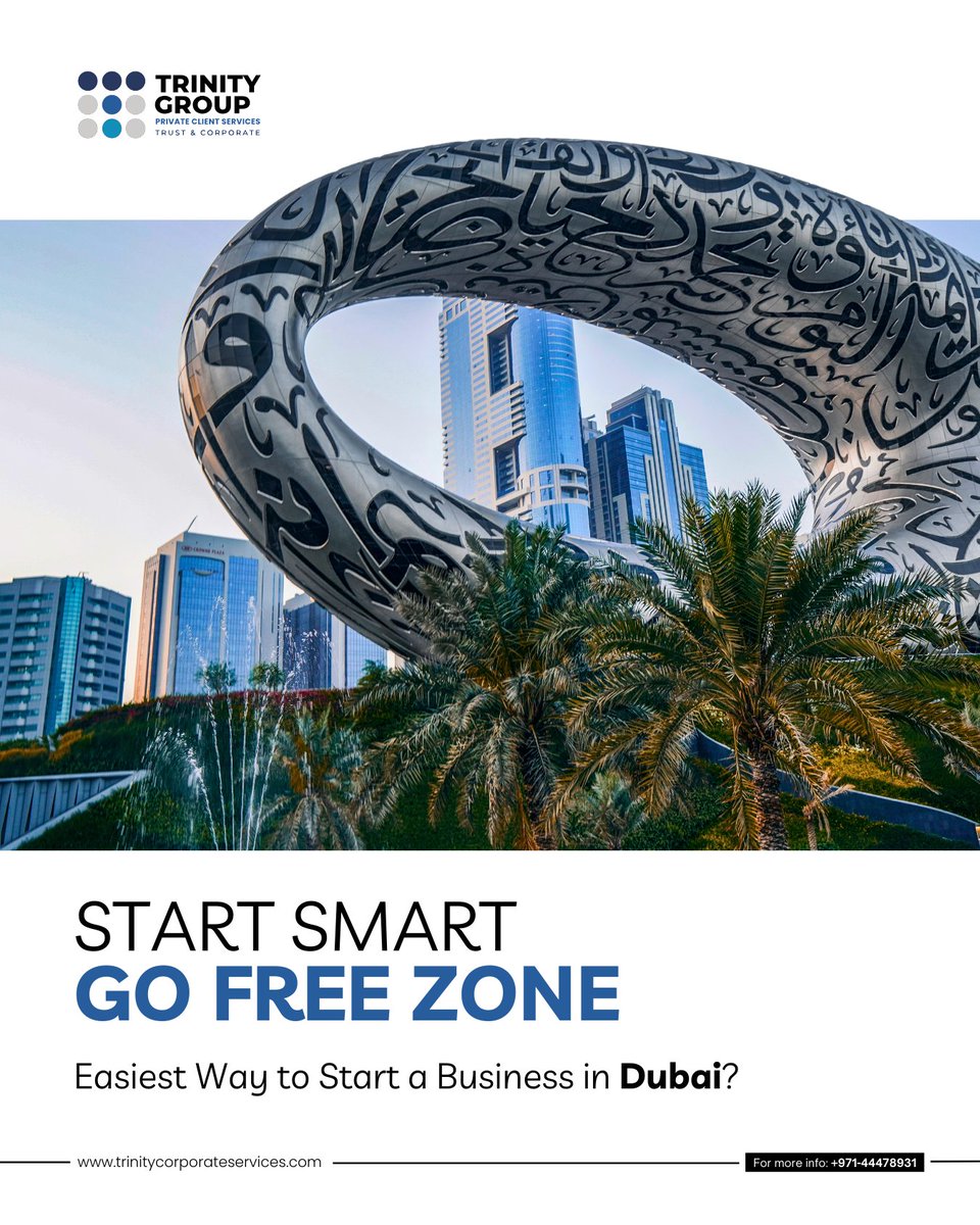 🚀 Start Smart. Go Free Zone.
The easiest way to start your business in Dubai?
✅ 100% Ownership
✅ Zero Corporate Tax
✅ Fast Setup

trinitycorporateservices.com/freezone-compa…

Trinity Group handles it all — license, visa &amp; more.

#FreeZoneUAE #DubaiBusiness #TrinityGroup #StartSmart