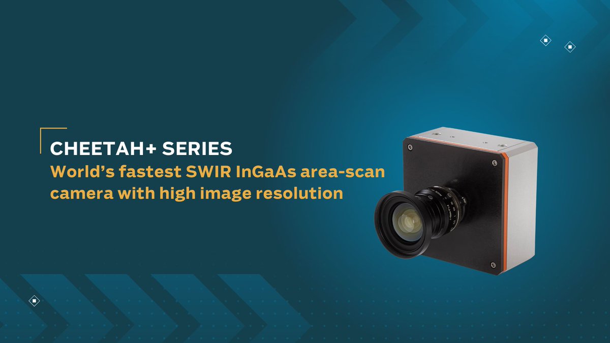 Cheetah+ series is perfect for industrial vision applications. It's suitable for a variety of scientific industries. Catch us at SPIE Defense &amp; Commercial Sensing (15-17 April, Orlando, Florida, US). More info: bit.ly/3FE0f1q #Cheetahplus #CAM #OEM #SWIR #Xenics #Exosens