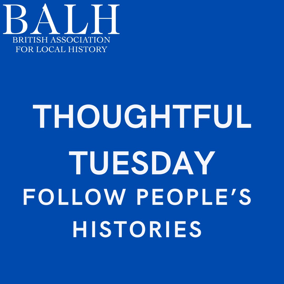 BALHNews's tweet photo. This Thoughtful Tuesday, we’re providing some advice on exploring building histories. In our view, in order to trace buildings in the past it is key to follow the people so make sure to research them too!
#WeAreLocalHistory #LocalHistoryForAll #FamilyHistory #HistoryTips https://t.co/2N47T3afjb