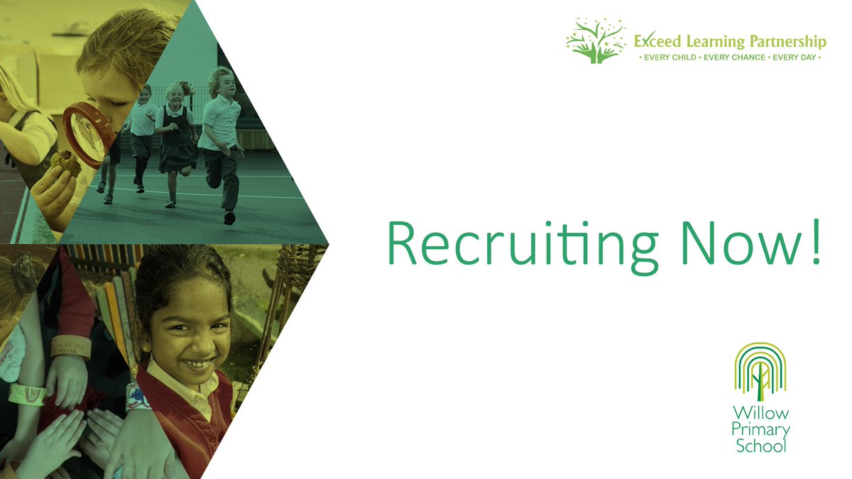 Exceed Learning Partnership (@exceedlp) on Twitter photo We are excited to announce that we have vacancies at <a href="/AcademyWillow/">Willow Primary School</a> for:
- KS2 Teacher (Permanent from 1st September 2025)
This is an amazing opportunity!
Click here to apply ow.ly/htN450Vs9Ii We are excited to announce that we have vacancies at <a href="/AcademyWillow/">Willow Primary School</a> for:
- KS2 Teacher (Permanent from 1st September 2025)
This is an amazing opportunity!
Click here to apply ow.ly/htN450Vs9Ii