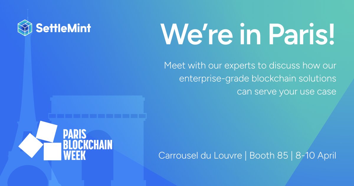 We've arrived at Paris Blockchain Week! 🚀

Visit Booth 85 to meet Robbe, Frank &amp; Stijn and learn about our enterprise solutions for asset tokenization, stablecoins &amp; more.

Don't miss Robbe's panel today at 11:20 CEST, Mona Lisa Stage!

#PBW2025 #Blockchain #Web3