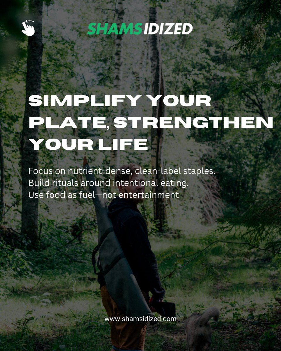 shamsidized's tweet image. Too many food choices? You&apos;re burning energy on the wrong decisions.
High-performers eat with intention.
Minimal diet = maximal clarity.
Bonus: it’s better for the planet.
#Shamsidized #MindfulLiving #PerformanceHacks #EatSmart