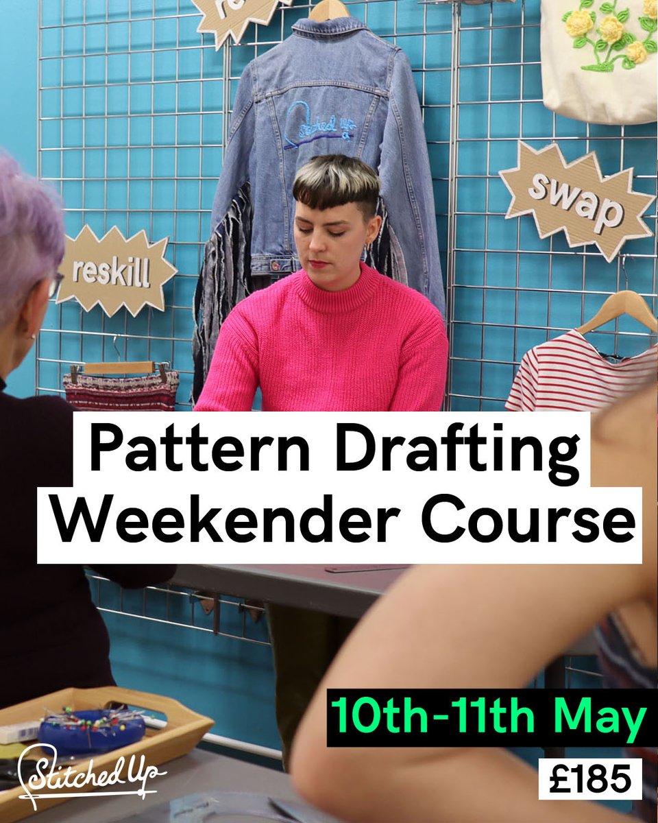 WORKSHOPS // With @zoeybarnacle on 10th-11th May, you'll learn how to draft a perfect fitting bodice block, learn the skills of pattern drafting, and put that together into a toile made for your body.

#StitchedUpCoop #PatternDrafting 
bookwhen.com/stitchedup/e/e…