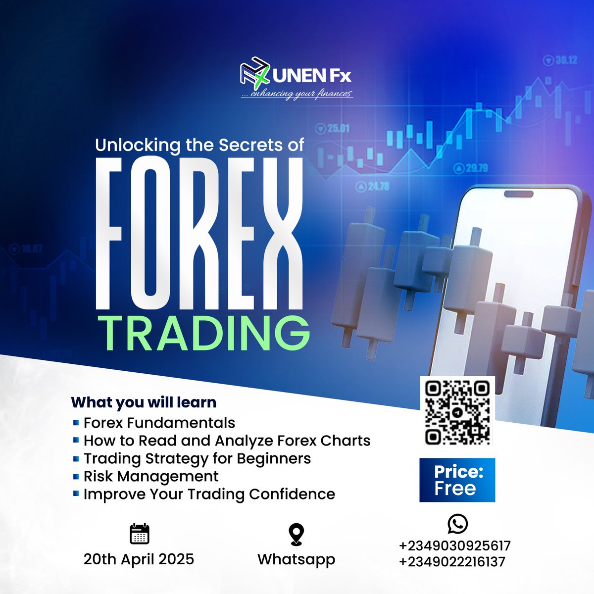 TechUnen's tweet image. &quot;Ready to take your trading to the next level? 🚀 Join our FREE Forex class and learn the secrets to success! 📊💸 
Register now: chat.whatsapp.com/E7zaBdgsMfQ096… and start trading like a pro! #ForexTrading #FreeClass #TradingSuccess