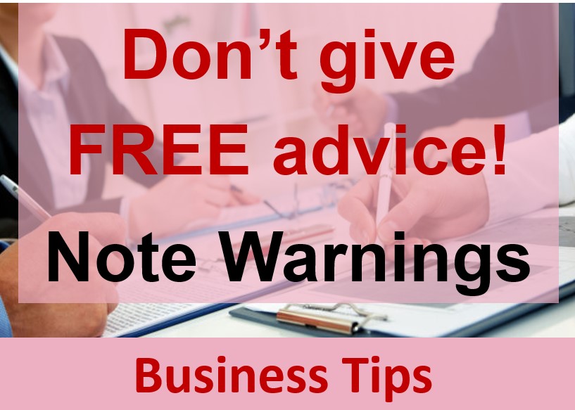 accountkeeping's tweet photo. Business Tips – Don’t give Free advice – Note these warning signs https://t.co/jmomIukR52 https://t.co/yPFLQEYqde