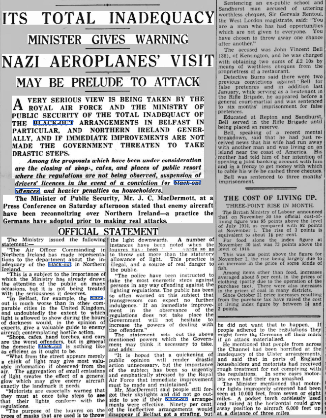 NIWarMemorial's tweet photo. The raid lulled Belfast into a false sense of security.  The relative accuracy of the attack led people to believe future raids would miss the areas of densely packed housing. There were reports of people coming to their doorsteps to watch the bombing as if at a football match. https://t.co/c8F4M7ujOP