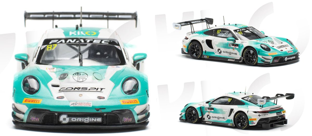 tamtamsagami's tweet photo. ミニカー店頭予約開始🚗💨💨💨

#KILOWORKS
5月発売予定
1/43 ポルシェ 911 GT3R (992)
オリジンモータースポーツ
2024年 GTワールドチャレンジ アジア
#4、#87
各￥17600税込
締切：4/19（土）

ご来店お待ちしてます！
#タムタム相模原店😃 https://t.co/Vx8d9XixLo