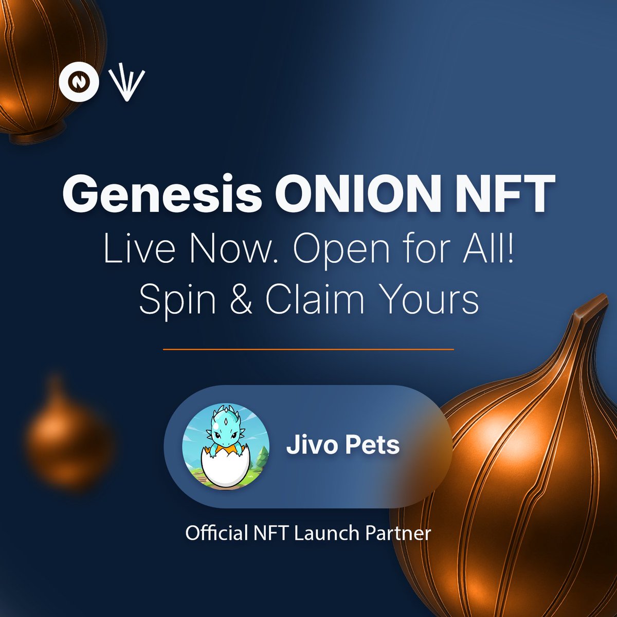 We’ve partnered with <a href="/ontonbot/">ONTON</a> to support the launch of Genesis ONIONs NFTs — the biggest NFT drop on TON in 2025 🧅🔥

Mint your way to the $ONION airdrop 💸

Here’s how: 
⚙️Visit the Minting App:
t.me/theontonbot/ev…
💎 Pay 5 TON to spin
🧅 Unwrap Gold, Silver, or Bronze