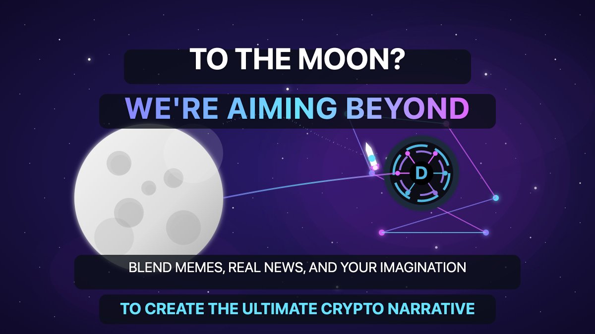 Defection_ai's tweet image. 🚀 To the moon? 
With Defection, we’re aiming beyond. 
Join us as we blend memes, real news, and your imagination to create the ultimate crypto narrative. 🌕✨ #Defection #BeyondMoon