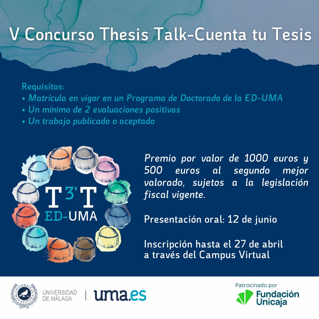 Escuela de Doctorado UMA (@edumaoficial) on Twitter photo 
