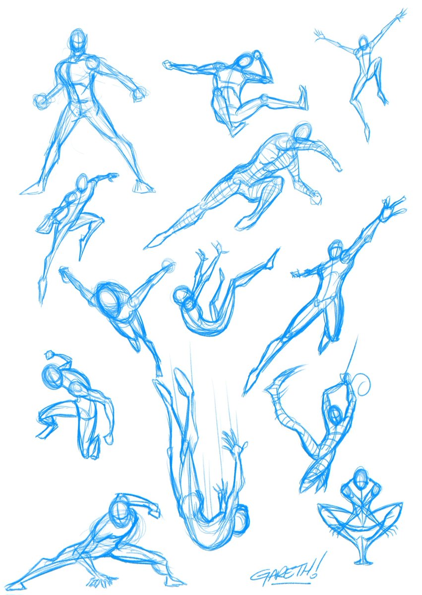 garethluby's tweet image. I'm going back to basics this morning... Spiderman poses!
I have neglected my figure drawing for quite a while and I am so rusty. My own fault really.
I have made a deal with myself to do some every day, as it will only help me in the long run.
#spiderman #practice #dynamic