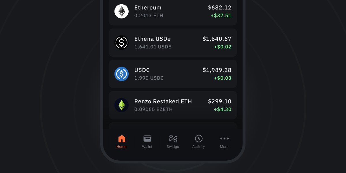 New and improved mobile nav is here 🚀

On small screens, you'll now find a new bottom menu that puts your assets, swidge, and app activity within easy reach!