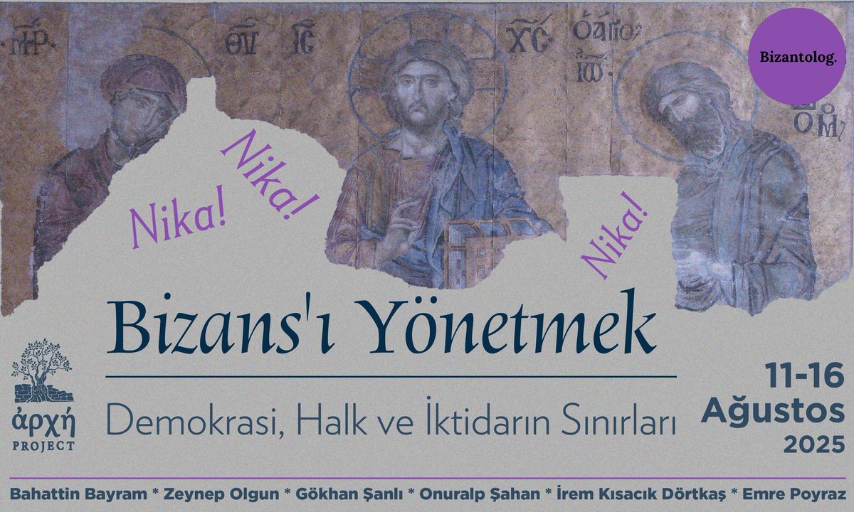 Bizans’ta demokrasi var mıydı?
Halkın iktidara katılımı sadece modern zamanlara mı aittir?

Bu yaz kampı, alışılmış Bizans İmparatorluğu anlatılarının ötesine geçerek, iktidar, halk, temsil, din ve eleştiri kavramlarını tartışmaya açıyor. 

Yazın Arkhé'de

archeprojesi.com/kamp/bizansi-y…