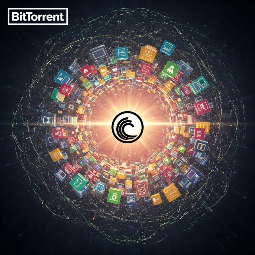 BitTorrent's tweet photo. The BitTorrent protocol is designed for efficient transfer of large files by utilizing peer-to-peer networking. This can lead to improved distribution speed compared to centralized methods. Download the official BitTorrent client for robust file sharing: https://t.co/RNCG09kVBZ
 #BitTorrent #P2P #FileSharing #Technology