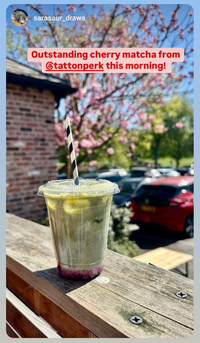 Mark.Coffee (@tattonperk) on Twitter photo Thank you @sarasaur_draws for this great pic of our Cherry Iced Matcha.
🧊❄️🧊Our ice machine is working overtime atm with iced lattes, iced matcha, mango and passionfruit coolers and lots, lots more.
🏆Featured in the <a href="/indycoffeeguide/">Indy Coffee Guide</a> 2025
#icedmatcha #cherrymatcha Thank you @sarasaur_draws for this great pic of our Cherry Iced Matcha.
🧊❄️🧊Our ice machine is working overtime atm with iced lattes, iced matcha, mango and passionfruit coolers and lots, lots more.
🏆Featured in the <a href="/indycoffeeguide/">Indy Coffee Guide</a> 2025
#icedmatcha #cherrymatcha