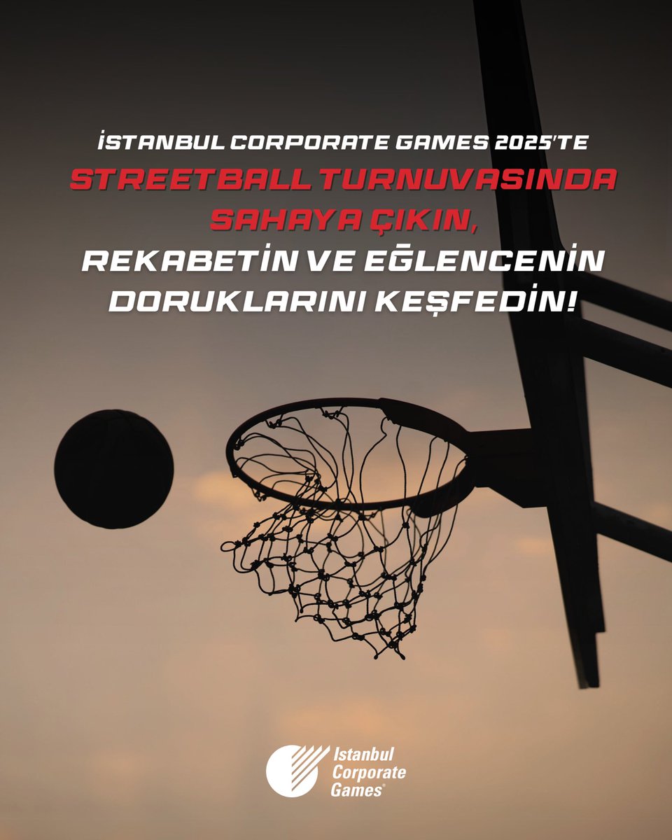 İstanbul Corporate Games 2025'te Streetball Turnuvası sizi bekliyor!

Sahaya çıkın, rakiplerinizi geçin ve rekabetin zirvesinde eğlencenin tadını çıkarın. 15-18 Mayıs'ta İTÜ Ayazağa'da gerçekleşecek olan bu turnuva için kaydınızı unutmayın!