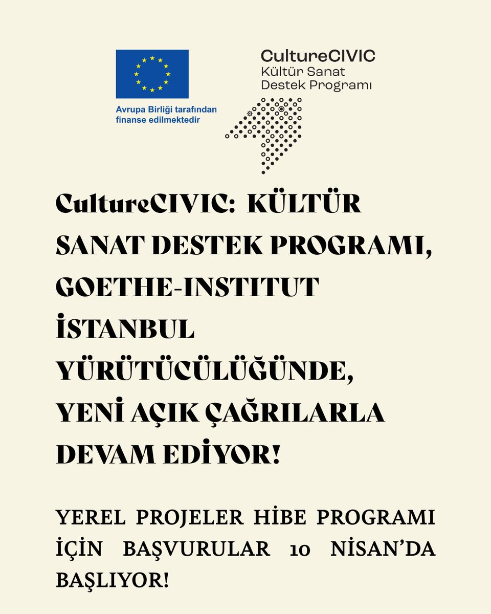 CultureCIVIC: Kültür Sanat Destek Programı tweet media