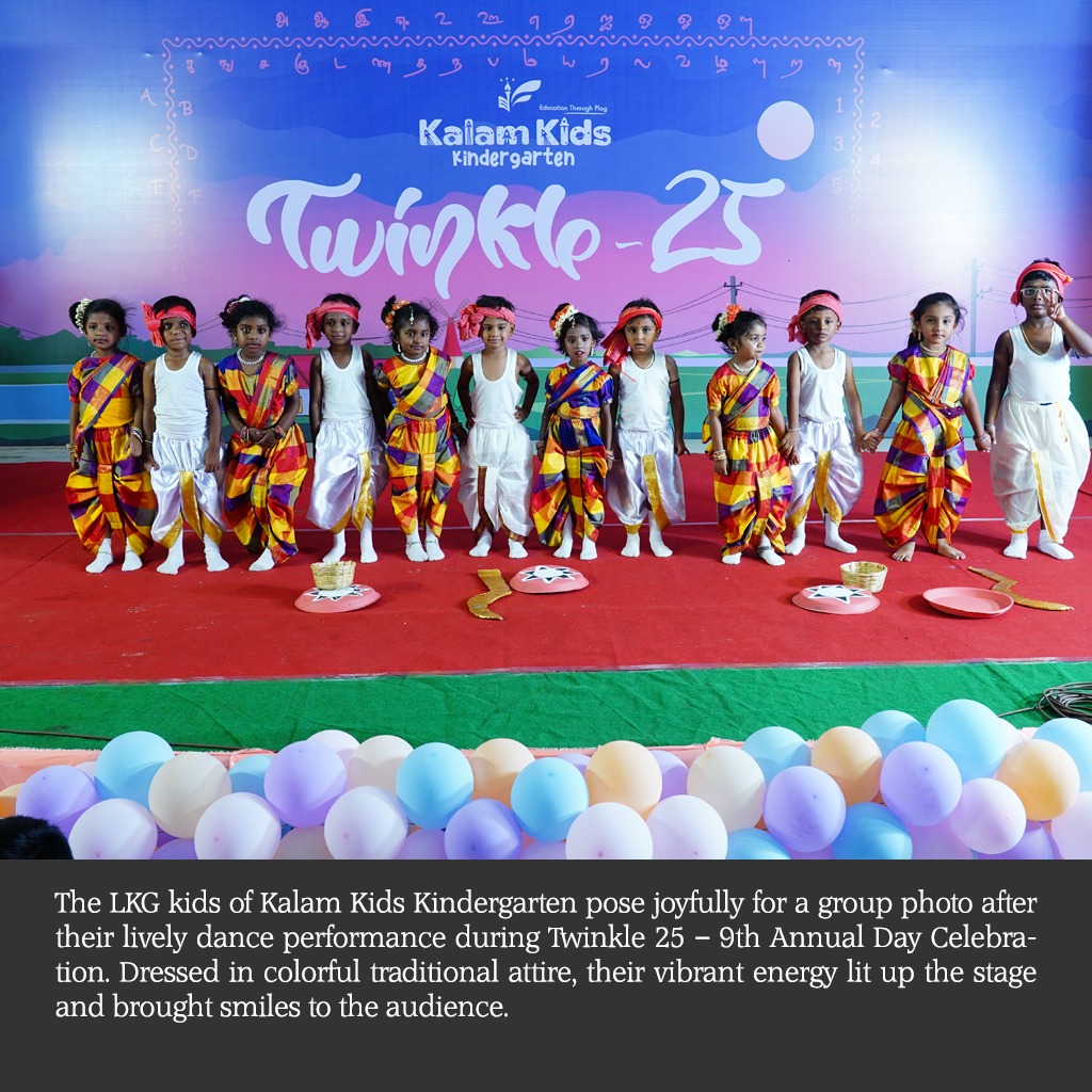 KidsKalam's tweet photo. Cheers to our shining stars! 🌟
Twinkle 25 was a beautiful blend of joy, rhythm, and sparkle. 🥳🎶

#Twinkle25 #AnnualDayCelebration #KalamKidsKindergarten #GraduationDay #LittleAchievers #ProudMoments #CulturalPrograms #FunAndLearning #VelloreEvents https://t.co/yPYzpXaOck