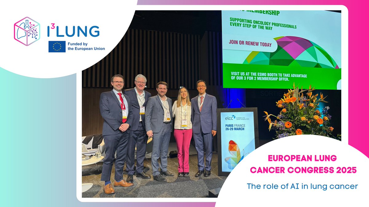 I3LUNG (@i3lung) on Twitter photo 📍Paris, #ELCC25
Dr. <a href="/PrelajArsela/">arsela prelaj</a> , PI of #I3LUNG , was a featured speaker and session chair on #AI in lung cancer. She presented on how AI can improve treatment response assessment, paving the way for more personalized, effective care.
#HorizonEurope
<a href="/EU_Commission/">European Commission</a> 📍Paris, #ELCC25
Dr. <a href="/PrelajArsela/">arsela prelaj</a> , PI of #I3LUNG , was a featured speaker and session chair on #AI in lung cancer. She presented on how AI can improve treatment response assessment, paving the way for more personalized, effective care.
#HorizonEurope
<a href="/EU_Commission/">European Commission</a>