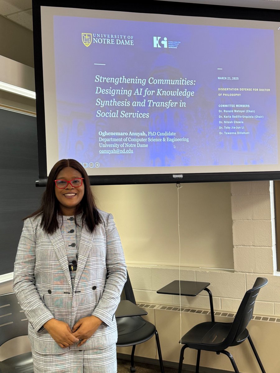 Oghenemaro Anuyah (@oanuyah) on Twitter photo Ending March on a high note!
I successfully defended my PhD
plus two full papers accepted at #CSCW2025! Super grateful to everyone who made this possible.
To my incredible advisors <a href="/rametoyer/">Ronald Metoyer</a> and <a href="/kbadillou/">Dr. Karla Badillo-Urquiola (Dr. KB)</a> and committee, thank you! Ending March on a high note!
I successfully defended my PhD
plus two full papers accepted at #CSCW2025! Super grateful to everyone who made this possible.
To my incredible advisors <a href="/rametoyer/">Ronald Metoyer</a> and <a href="/kbadillou/">Dr. Karla Badillo-Urquiola (Dr. KB)</a> and committee, thank you!