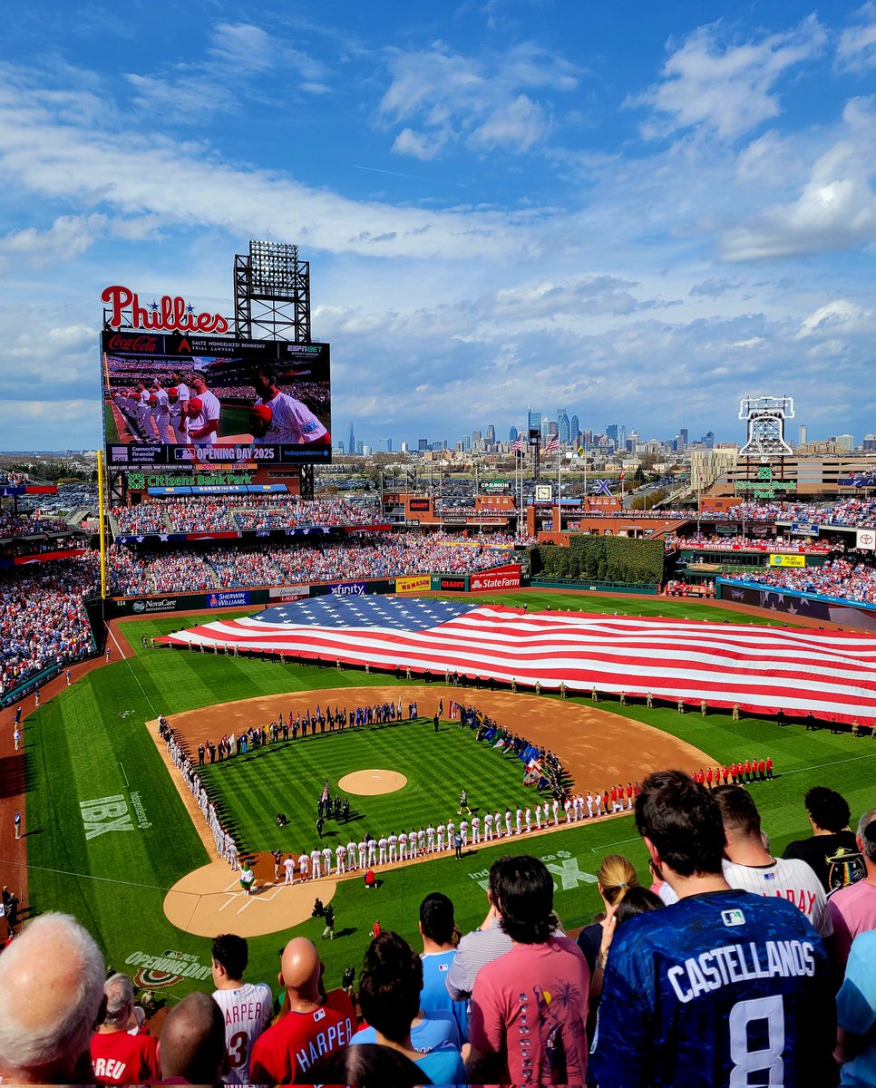 I love this silly game. #phillies home opener.