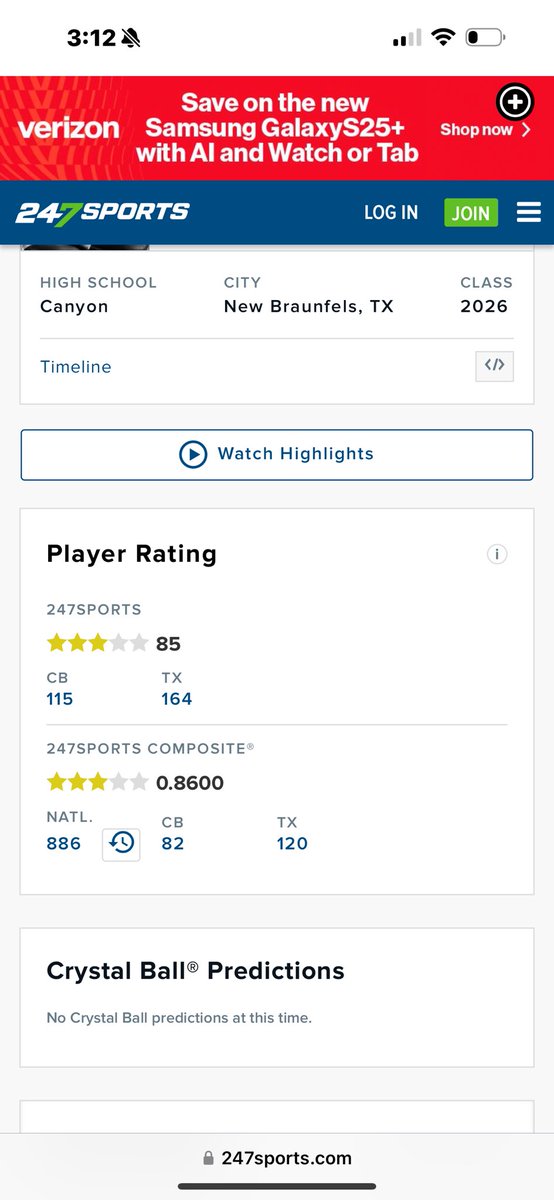 Luke Bell (@thegreatluke_) on Twitter photo Wow God is good
i’m blessed to be ranked as a Three Star ⭐️⭐️⭐️
<a href="/CoachEPitts/">Coach Pitts</a>
<a href="/CoachMac_Canyon/">Coach Mac</a>
<a href="/BamPerformance/">Bam Performance</a>
<a href="/247Sports/">247Sports</a> Wow God is good
i’m blessed to be ranked as a Three Star ⭐️⭐️⭐️
<a href="/CoachEPitts/">Coach Pitts</a>
<a href="/CoachMac_Canyon/">Coach Mac</a>
<a href="/BamPerformance/">Bam Performance</a>
<a href="/247Sports/">247Sports</a>
