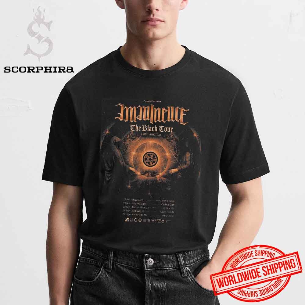 scorphira's tweet photo. Imminence The Black Tour Latin America 2025 Tour Dates Fan Gifts Unisex T-Shirt
>>> Shop Now: https://t.co/AjNCnGpST6
#Imminence https://t.co/LJgTxUVhIU