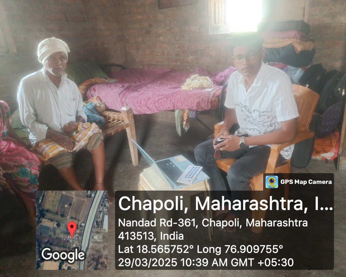*CSC घरपोच सेवा*
दिव्यांग आजोबांचे पेन्शन CSC DigiPay द्वारे काढताना.
CSC ID: 557667570019
VLE: Rushiprasad Bharat Takbide
District: Latur
Basav Multiservices, Chapoli
<a href="/CSCMaharashtra/">CSC Maharashtra</a> <a href="/Krisiirm/">Krishna Kumar Singh</a> <a href="/vinay_sharma6/">Vinay tosh Krishnatray</a> <a href="/uditsharma60/">Udit</a>