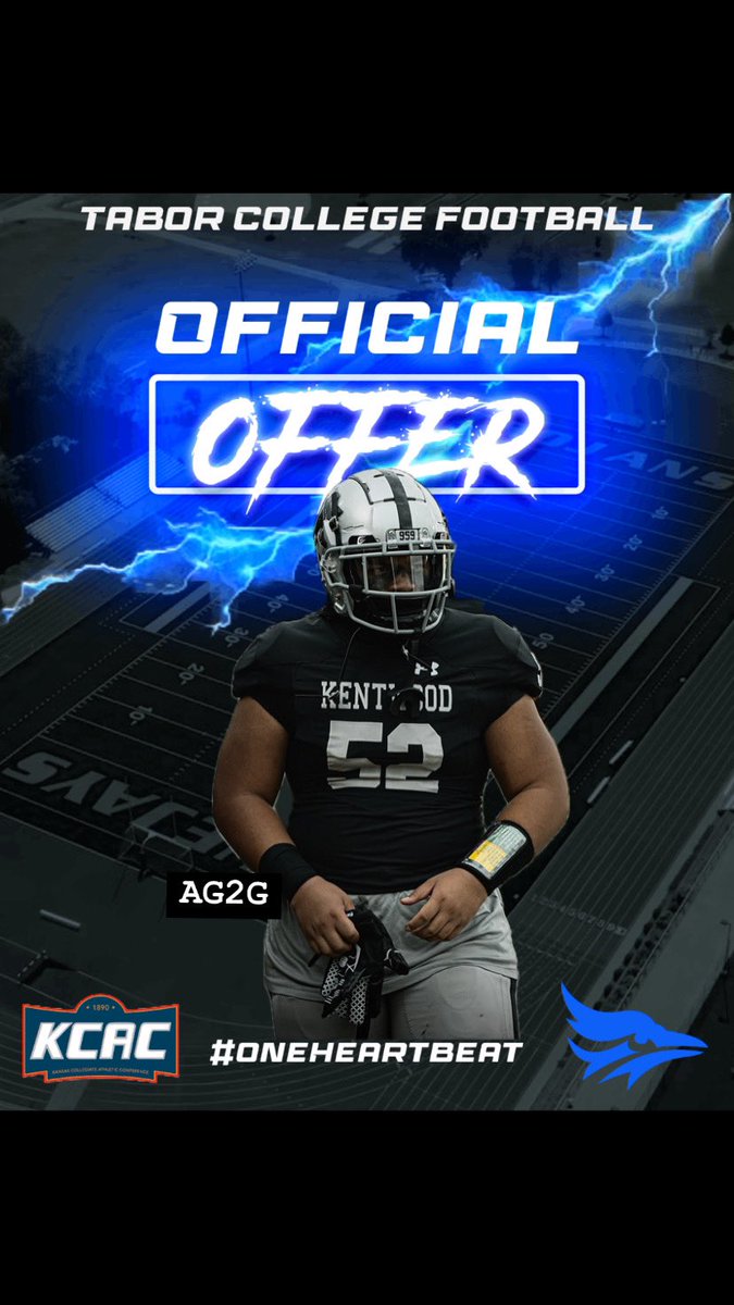 IoaneLeiataua's tweet photo. I am blessed to receive an Official Offer from Tabor College!! 🙏🏽 #AG2G @CoachJThompson9 @Moe_Leiataua @ConkFootball https://t.co/hGFk5vAxJ7