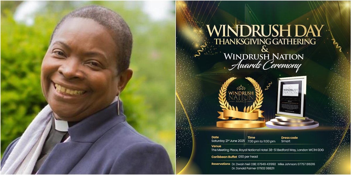 The Windrush Nation Heritage is please to recognise the Right Reverend Rose Hudson-Wilkin, a trailblazer, a dedicated servant of God, and a beacon of hope and inclusivity in the Church of England. Bishop Hudson-Wilkin has served with distinction as the first female Bishop of