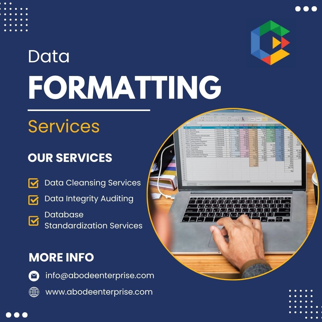 AbodeEnterprise's tweet image. Data Formatting Services.

📧 info@abodeenterprise.com
🌐 bit.ly/3ESVHUv
#abodeenterprise #datacollectation #dataprocessing
#datamanagement #dataentry #dataformattingservices