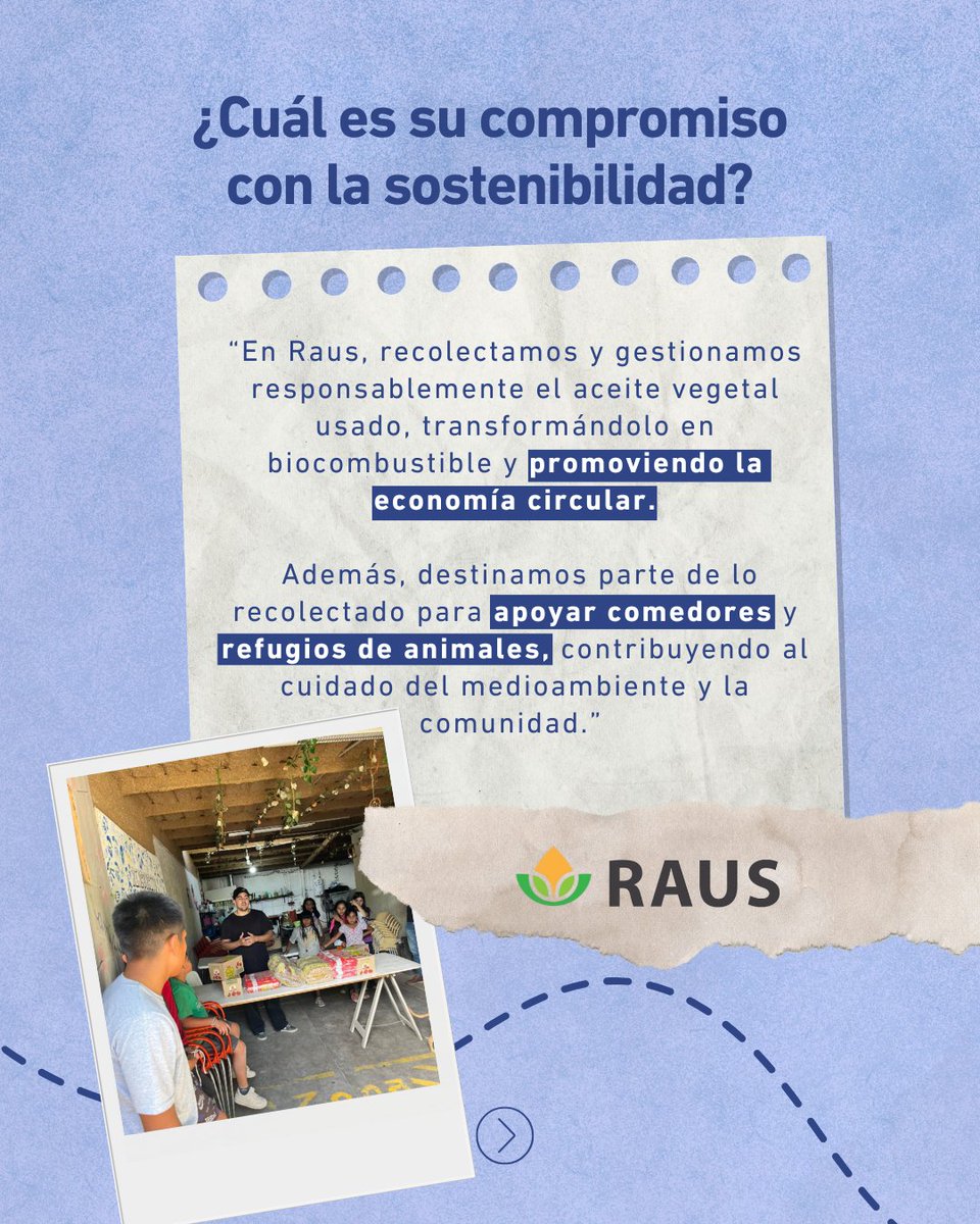 🌱✨ ¡Bienvenidos, Raus, a la Red Valos! ♻️

Raus impulsa la sostenibilidad gestionando aceite vegetal usado para biocombustibles y apoyando comedores y refugios. 🌍💚

Juntos, seguimos construyendo un futuro más sostenible.

#RedValos #EconomíaCircular #ImpactoPositivo
