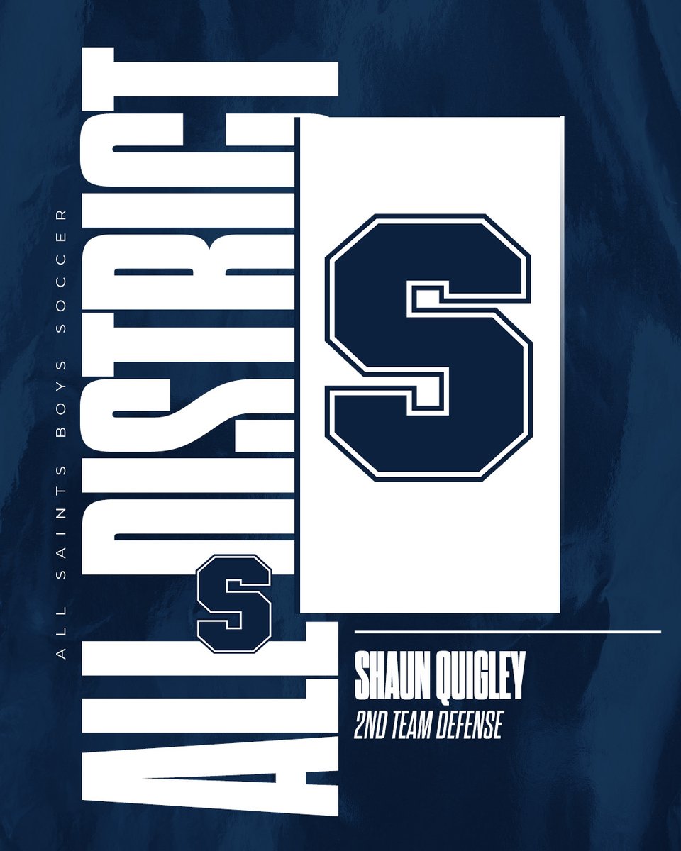 Shaun Quigley makes 5 for the Saints on the 2nd team all-district squad. <a href="/PTFAthletics/">All Saints' Athletes</a> <a href="/CoachBeck_PTF/">Coach Aaron Beck</a>