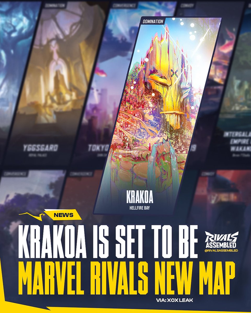 RivalsAssembled's tweet photo. Krakoa is reportedly set to be the newest map in Marvel Rivals

In the comics, Krakoa is a sentient living island which was a safe haven for mutants on Earth...but was attacked during the third Hellfire Gala 

via @X0X_LEAK https://t.co/sg9ByHc3Iz