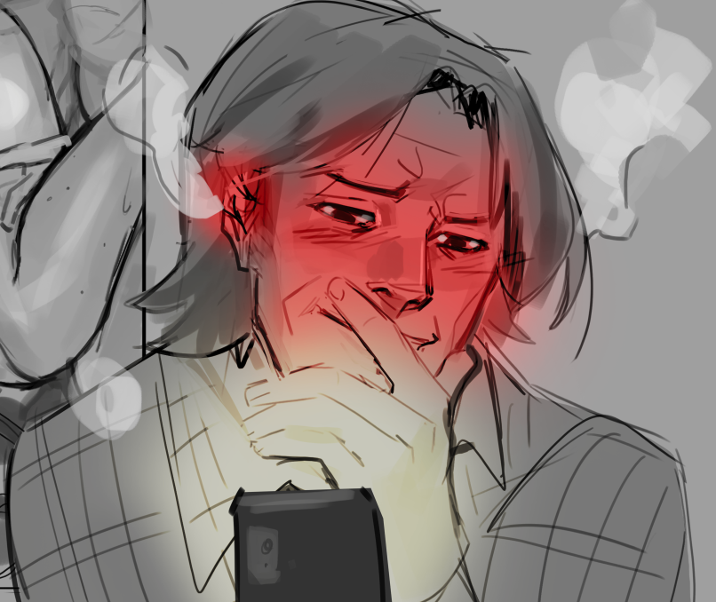 Recently read a fanfiction where Sam's partner sent him spicy videos of themselves when they're hunting separately and my brain went over override.