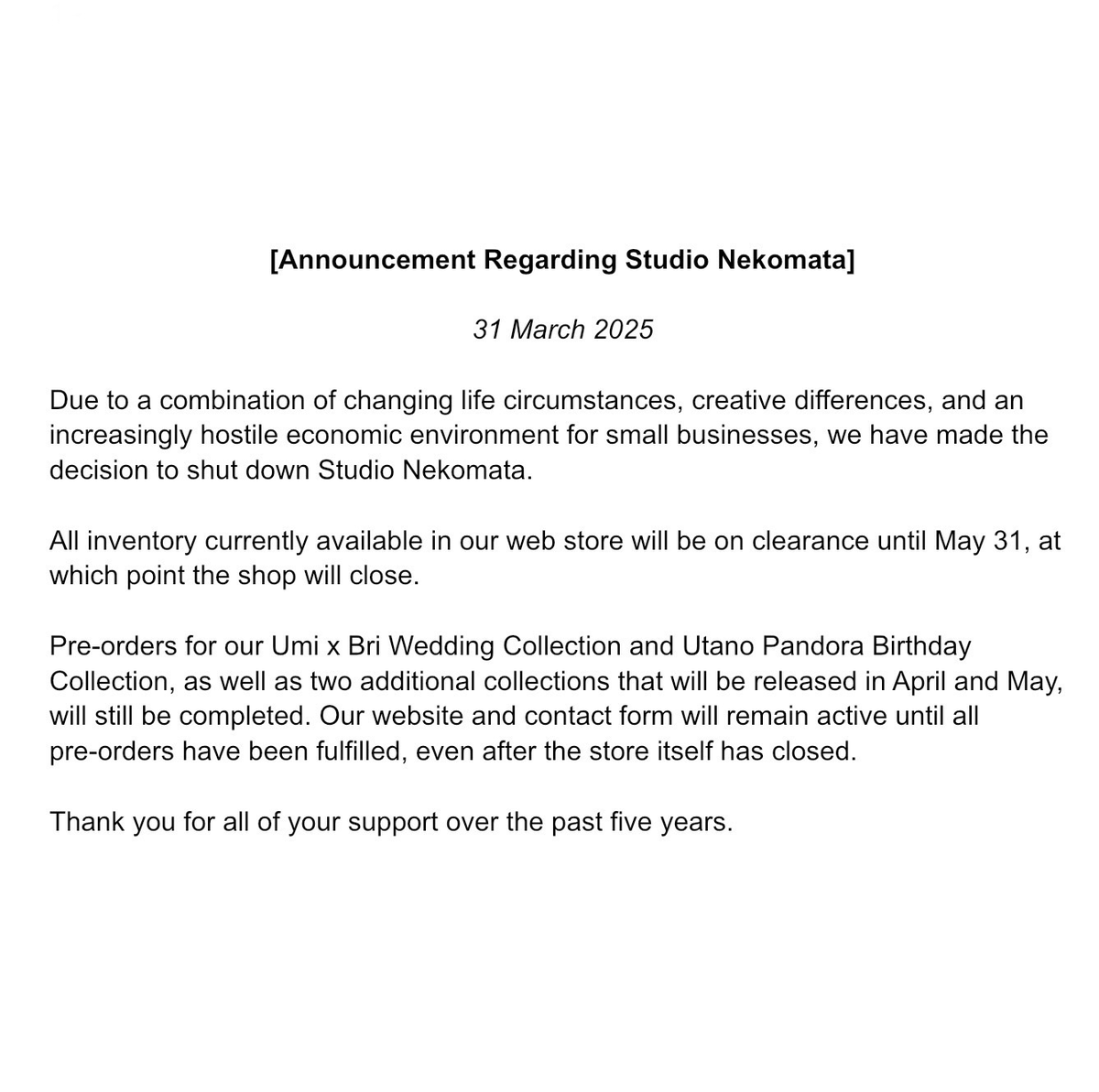 Studio Nekomata tweet media